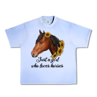Grape Ice just a girl who loves horses Urban Heavy Tee - RanaPortraitStore
