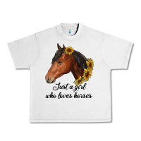 Lunar Rock just a girl who loves horses Urban Heavy Tee - RanaPortraitStore