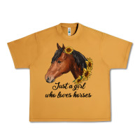 Peanut Butter just a girl who loves horses Urban Heavy Tee - RanaPortraitStore