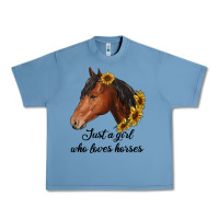 Just A Girl Who Loves Horses Urban Heavy Tee | Teevron
