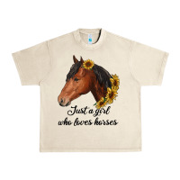 Sandshell just a girl who loves horses Urban Heavy Tee - RanaPortraitStore