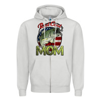 Dove Grey reel cool mom fishing Zipper Hoodie - Jasminsmagicworld