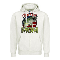Oatmeal Heather reel cool mom fishing Zipper Hoodie - Jasminsmagicworld