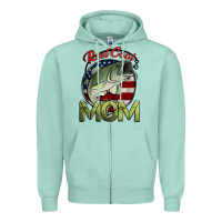 Seafoam reel cool mom fishing Zipper Hoodie - Jasminsmagicworld