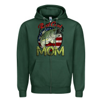 Sports Green reel cool mom fishing Zipper Hoodie - Jasminsmagicworld