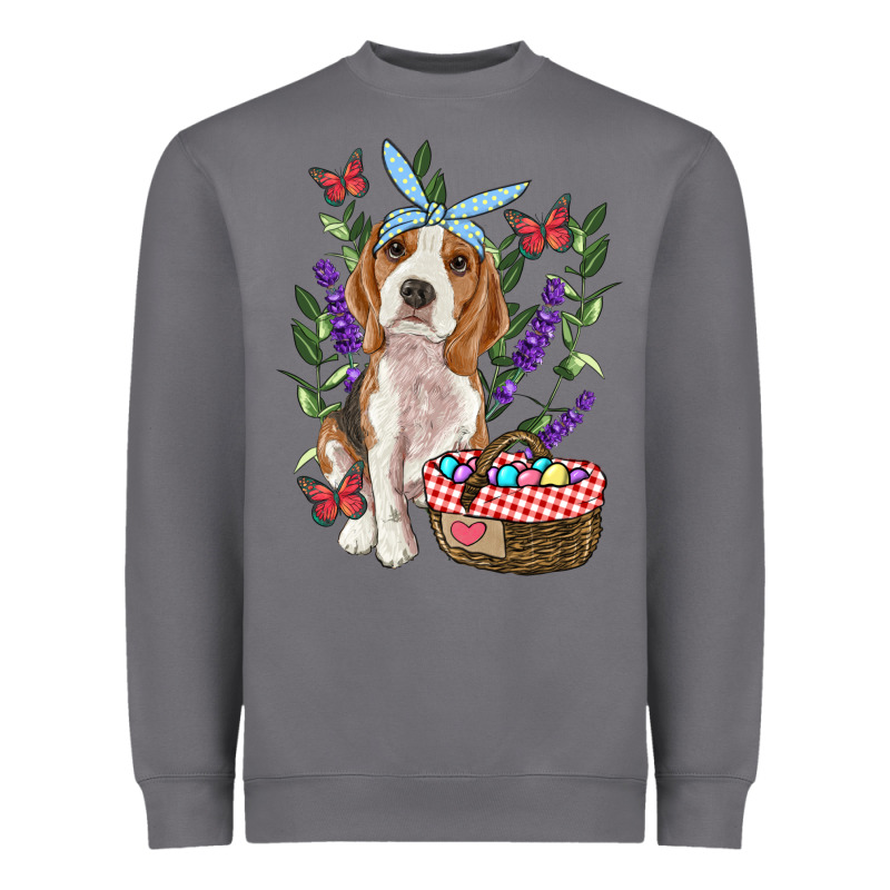 Easter Beagle Heavyweight Sweatshirt by RanaPortraitStore | Teevron