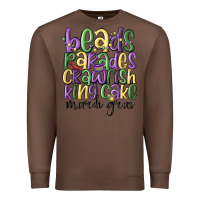 Chestnut beads parades crawfish king cake mardi gras Premium Sweatshirt - MaliasSmallBusiness