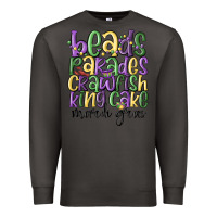 Smoke beads parades crawfish king cake mardi gras Premium Sweatshirt - MaliasSmallBusiness