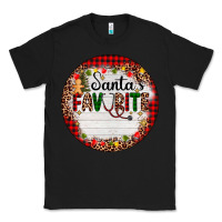 Black custom name santas favorite nurse Classic Tee - AdoDesignShop