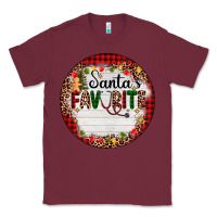 Burgundy custom name santas favorite nurse Classic Tee - AdoDesignShop