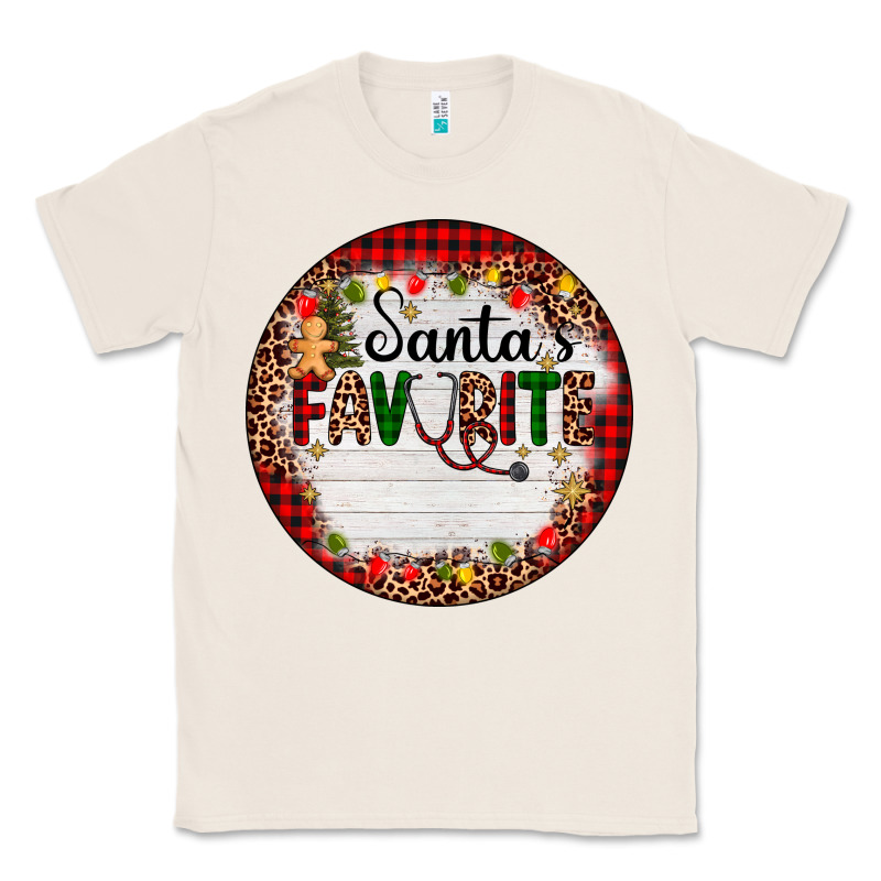 Custom Name Santas Favorite Nurse Classic Tee by AdoDesignShop | Teevron