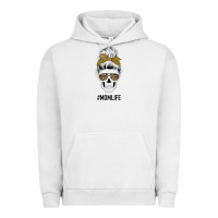 Pigment Lunar Rock Glitter Patterned Leopard Mom Skull Urban Hoodie - Bettercallsaul