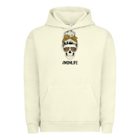 Pigment Pistachio Glitter Patterned Leopard Mom Skull Urban Hoodie - Bettercallsaul