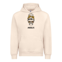 Sandshell Glitter Patterned Leopard Mom Skull Urban Hoodie - Bettercallsaul