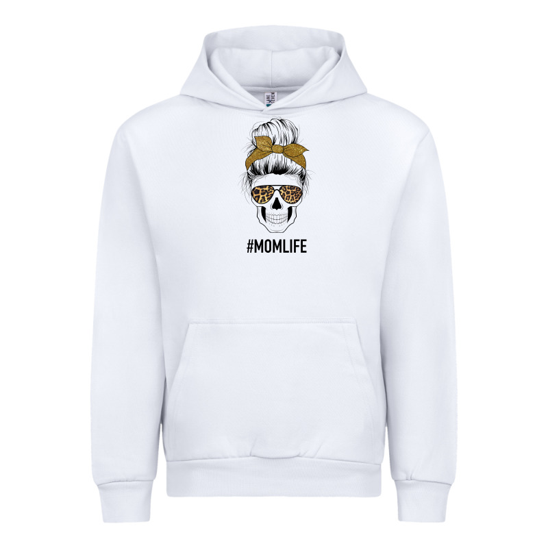 Glitter Patterned Leopard Mom Skull Urban Hoodie by Bettercallsaul | Teevron