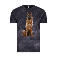 Cloud Black german shepherd Vintage Tee - RanaPortraitStore
