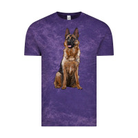 Cloud Purple german shepherd Vintage Tee - RanaPortraitStore