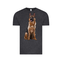 Vintage Black german shepherd Vintage Tee - RanaPortraitStore