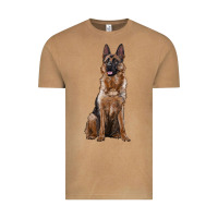 Vintage Camel german shepherd Vintage Tee - RanaPortraitStore