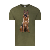 Vintage Olive german shepherd Vintage Tee - RanaPortraitStore