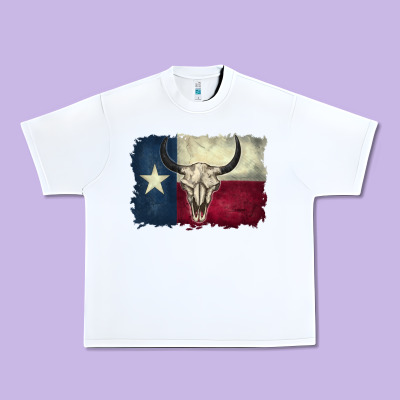 Texas Flag Urban Heavy Tee Designed By Barkaloodesign