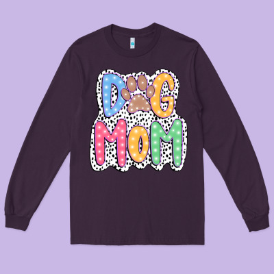 Dog Mom Dalmatian Long Sleeve Tee Designed By Jahusdesignshop