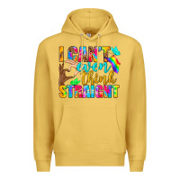 Antique Gold LGBTQ I Can't Even Think Straight Premium Hoodie - BundleAndBundleShop