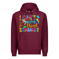 Burgundy LGBTQ I Can't Even Think Straight Premium Hoodie - BundleAndBundleShop