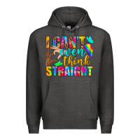 Charcoal Heather LGBTQ I Can't Even Think Straight Premium Hoodie - BundleAndBundleShop