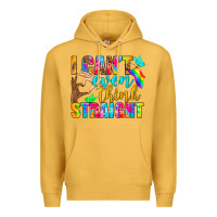 Mustard LGBTQ I Can't Even Think Straight Premium Hoodie - BundleAndBundleShop