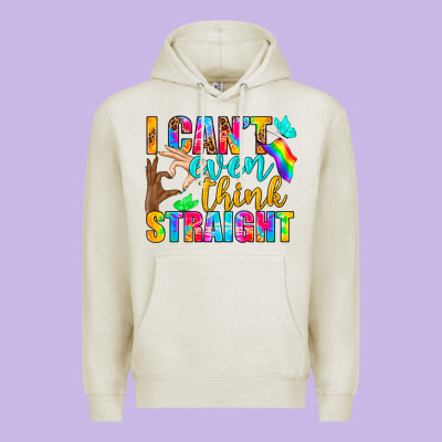 Lgbtq I Can't Even Think Straight Premium Hoodie Designed By Bundleandbundleshop