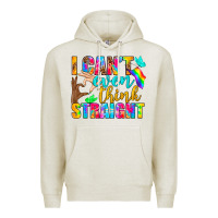 Oatmeal Heather LGBTQ I Can't Even Think Straight Premium Hoodie - BundleAndBundleShop