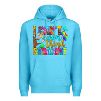 Ocean Blue LGBTQ I Can't Even Think Straight Premium Hoodie - BundleAndBundleShop