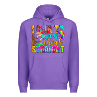 Purple LGBTQ I Can't Even Think Straight Premium Hoodie - BundleAndBundleShop