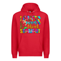 Red LGBTQ I Can't Even Think Straight Premium Hoodie - BundleAndBundleShop