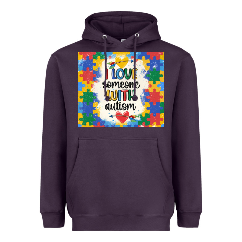 ı Love Someone With Autism Heavyweight Hoodie by MaliasSmallBusiness | Teevron
