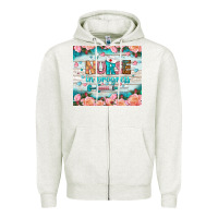 Oatmeal Heather nurse in progress tumbler Zipper Hoodie - BundleAndBundleShop