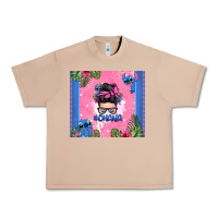 Burro ohana stitch messy bun Urban Heavy Tee - Zillion Design Studio