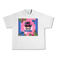Lunar Rock ohana stitch messy bun Urban Heavy Tee - Zillion Design Studio