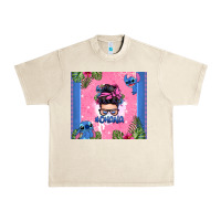 Sandshell ohana stitch messy bun Urban Heavy Tee - Zillion Design Studio