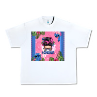 White ohana stitch messy bun Urban Heavy Tee - Zillion Design Studio