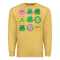 Antique Gold st.patrick's day clovers Premium Sweatshirt - MaliasSmallBusiness