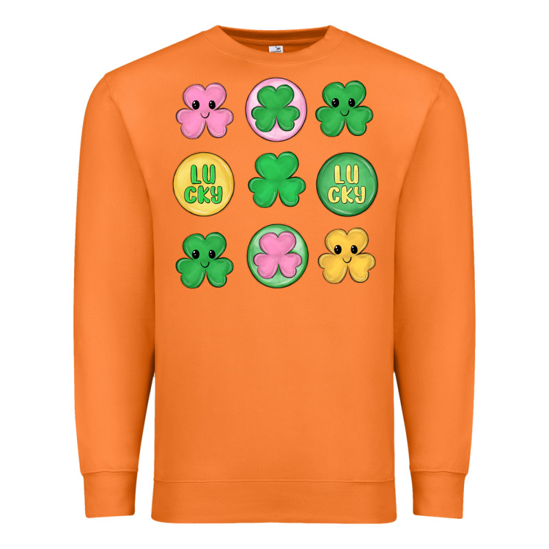 St.patrick's Day Clovers Premium Sweatshirt by MaliasSmallBusiness | Teevron