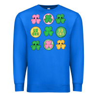 True Royal st.patrick's day clovers Premium Sweatshirt - MaliasSmallBusiness