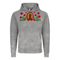 Cloud Rock lady of Guadalupe cactus rose Vintage Hoodie - JahusDesignShop
