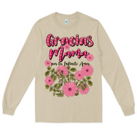 Mushroom gracias mama por tu infinito amor Long Sleeve Tee - JahusDesignShop