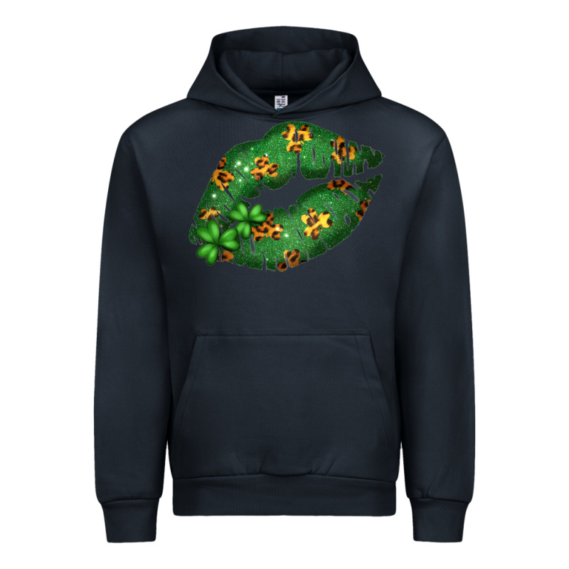 Green And Leopard Patterned Irish Day Lips Urban Hoodie by Bettercallsaul | Teevron
