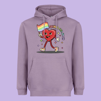 Sounds Gay I'm In Heavyweight Hoodie Designed By Maliassmallbusiness