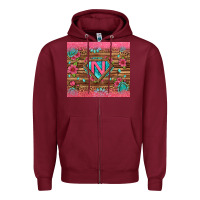 Burgundy super nurse tumbler Zipper Hoodie - BundleAndBundleShop