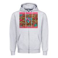 Heather Grey super nurse tumbler Zipper Hoodie - BundleAndBundleShop